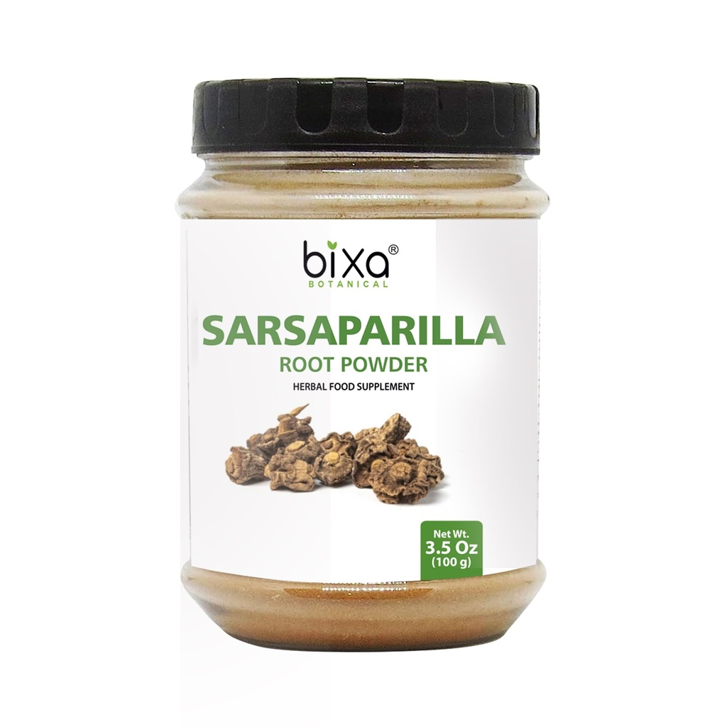 bixa BOTANIAL Sarsaparilla Root Powder (HEMIDESMUS INDICUS) - 100g (3,5 Oz) Pack med 1 µm 124; Natural Blood Ranifier & Cooling Agent