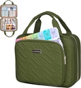 Leudes Travel Pill Flaske Organizer, Medicin Organizer og Opbevaring, Home Medication Bag, Cases, Carrier til piller, Vitamin, Fish Oil, Kosttilskud til kvinder og mænd (Medium, Army Green)