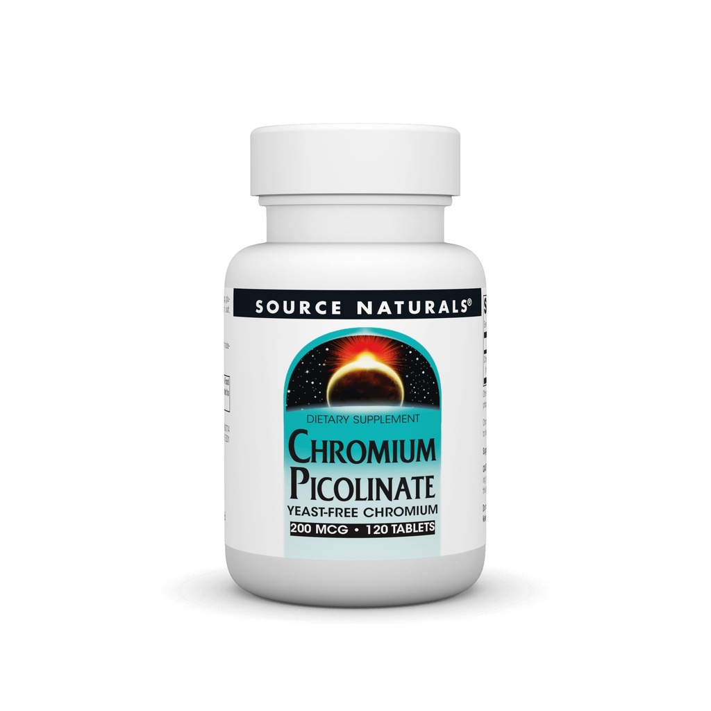 Kilde Naturals Chrom Picolinate 200 Mcg Tablet, 120 Tæl