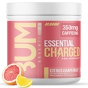 RAW Pre- Workout Powder, Essential CHARGED (Citrus Grapefrugt) - Preworkout supplement til mænd, Kvinder - Understøtter Focus, Mood, Performance - Koffein, Alpha- GPC, L- Citrullin, Beta Alanine (25 Servere)