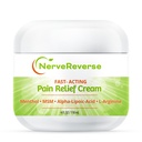 NerveReverse - Neuropati smertestillende creme til fødder, hænder, ben tæer. Stor 4 OZ. JAR. Fastvirkende, Maksimal styrke Cream med 4% Menthol, MSM, L- Carnitin, L- Arginin, E-vitamin, B6-vitamin