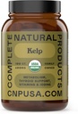 Komplet naturlige produkter Raw Sea Kelp pulver supplement - 600mg kapsler 100 piller pulveriseret Raw Seaweed & Thyroid Support Supplement