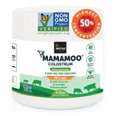 MamaMoo ™ Colostrum Powder > 50% IgG, Grass Fed, First & Only Non GMO Verified, Gut Health Bloating Immunity, Indeholder 400 + bioaktive næringsstoffer, Tredje Party Lab Testet, 60 Serveringer (Unflavored)
