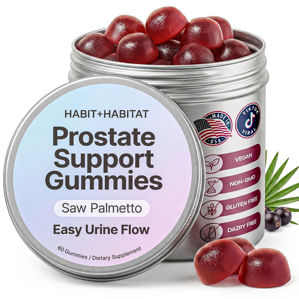 Prostate Shield Gummies - Mænd Prostate Sundhed Urinary med Saw Palmetto & Lycopene