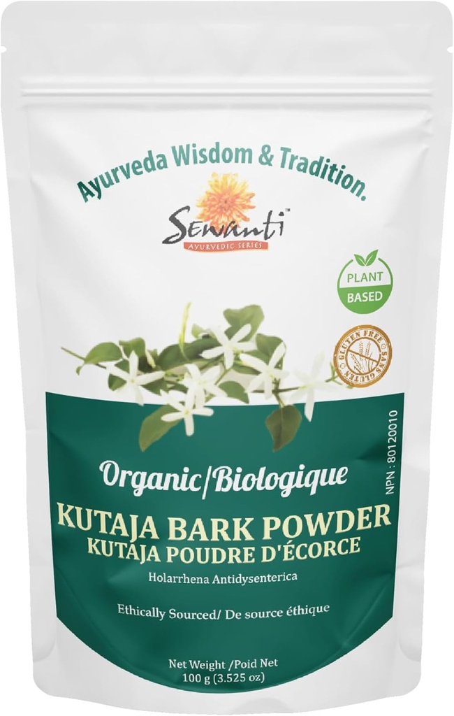 Sewanti Kutaja Bark Powder - høj potens 100% Natural Herbal supplement til fordøjelsesbesvær Comfort - 100g