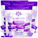 purple tree Post-Drink Wellness Supplement for Liver Support & Hydration | Dihydromyricetin DHM, Milk Thistle, Electrolytes, Vitamins | Bachelorette & Bachelor Party Kits, 30 Packets, 120 Pills