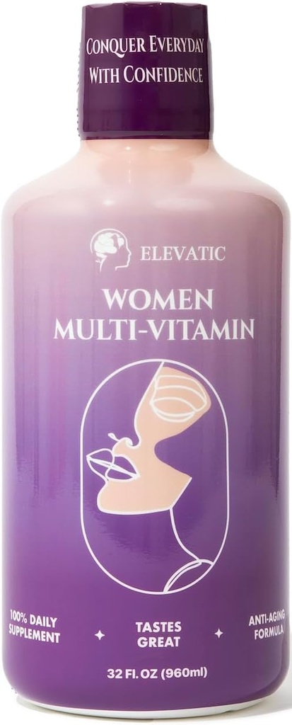 Flydende multivitamin til kvinder - 32Fl.oz (960ml) - Unlock The Secret Opskrift Note 124; Energi og skønhed Booster