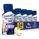Sikre høj protein flaske vanilje ernæring rystes med fibre, klar til at drikke, 16g protein og 27 vitaminer og mineraler, 8 fl oz, 24 Pack