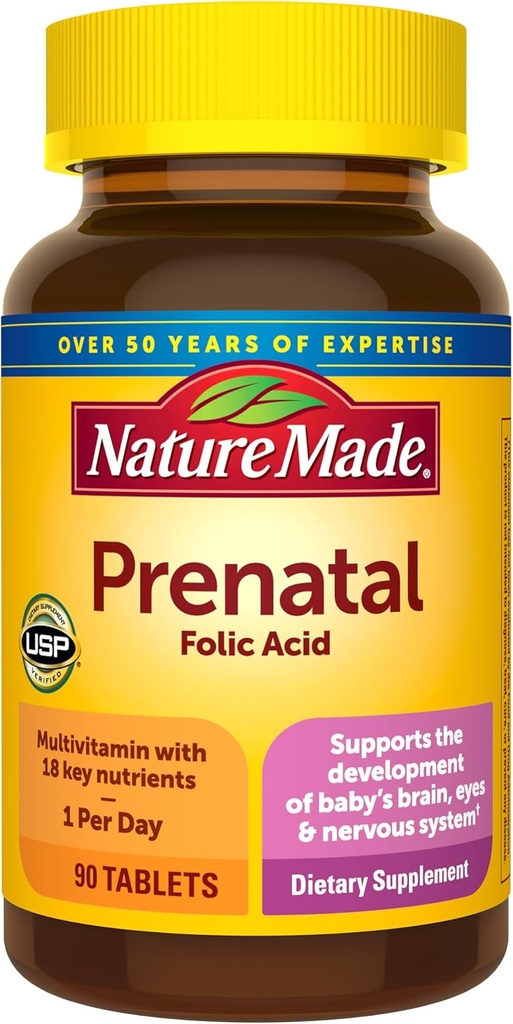 Nature Made, Prenatal Multi Tablets, 90 Greve