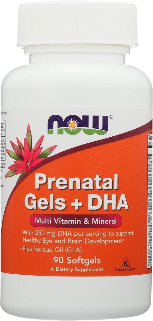 Nu fødevarer prænatal Gels Plus DHA, 90 CT