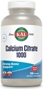 KAL Calcium Citrate 1000mg, Calcium Kosttilskud til kvinder og mænd, Knoglehelbred, tænder, Nervøse, Muskulært & Kardiovaskulært System Support, Gluten Free and Lab Verified, 80 Servere, 240 tabletter