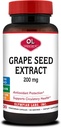 Olympian Labs Grape Seed Extract kapsler - 200 mg - 100 Vegetabilske kapsler støtte hjerte sundhed, antioxidant beskyttelse.