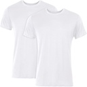 Hanes Mænd Originals Supersoft T-shirt, Viscose fra Bamboo Undershirt, 2-Pack