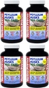 Yerba Prima Psyllium Husks Veg Caps - 180 Count (Pack of 4) - Vegan, Non- GMO, Gluten Free, Colon Cleanser, Daily Fiber Supplement for Gut Health & Regularity