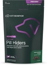 VETRISCIENCE Pinchers Pill Hiders Chews, Non-Greasy Pill Wrap med Probiotika til hunde, Disguise små piller, kapsler og tablets, Soft and Chewy, Gut and immun Support, Peanut Butter, 45 Greve