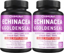 Echinacea Kapsler med Echinacea, Goldenseal Root, Elderberry - 120 Kapsler til 4 Måneder Supply (pakke med 2)