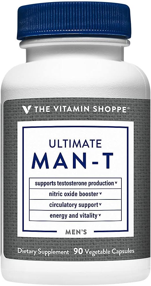 Den Vitamin Shoppe Ultimate Testosteron - understøtter Testosteron produktion, Boost nitrogenoxid, fremmer cirkulation og fremmer energi & stabilitet (90 Veggie Caps)