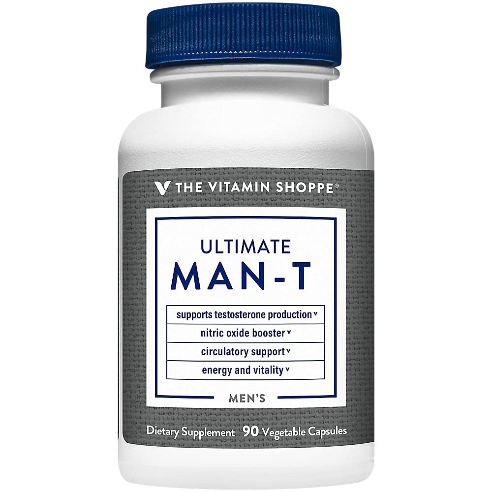 Den Vitamin Shoppe Ultimate Testosteron - understøtter Testosteron produktion, Boost nitrogenoxid, fremmer cirkulation og fremmer energi & stabilitet (90 Veggie Caps)