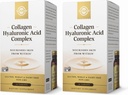 SOLGAR Collagen Hyaluronsyre Complex - 30 tabletter, pakke med 2 - non-GMO, Gluten Free, Dairy Free - 60 Total Servering
