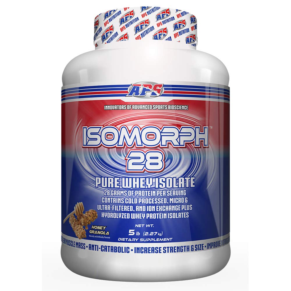 APS Nutrition Isomorph 28 Protein Powder Б124; Pure Whey Isolate Б124; Cold Pressed, Ultra-Filtreret, & Ion Exchange Isolates Б124; 28g Protein Б124; 5 Pound (Honning Granola)