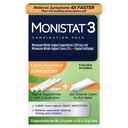 Monistat 3- Day Gær Infektion Behandling for kvinder, 3 Miconazol Vaginal Suppositorier & Ekstern Itch Relief Cream (9g Tube) Combo Pack