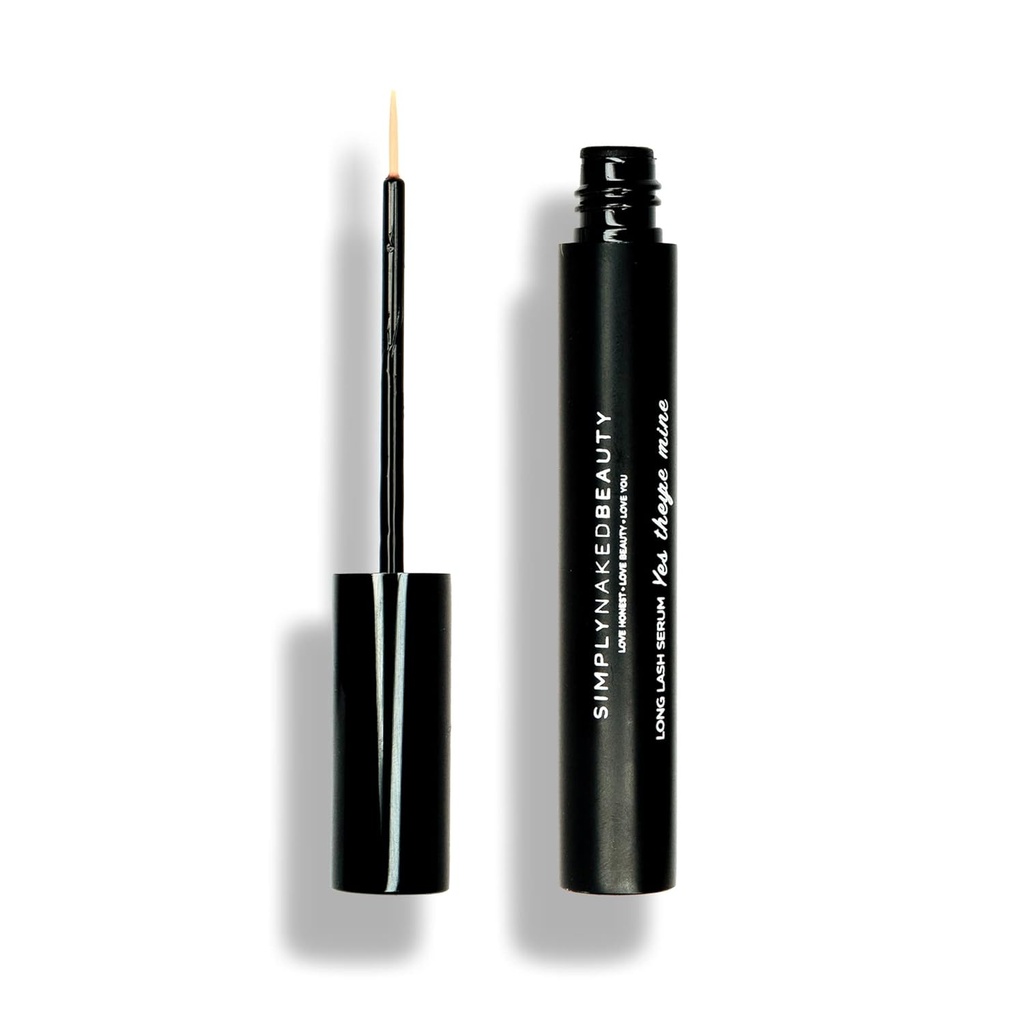 Lash Growth Serum & Brow Enhancer (5 ml) Få længere, Fuller Eyelases i 12 dage - Natural & Plant baserede peptider for sund Brow & Lash Growth - Cruelty Free Lash Serum ved simpelthen Nøgen skønhed