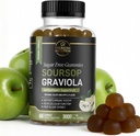 Soursop Blade & Soursop Fruit Gummies - 3000mg Soursop Extract - Graviola Supplement - Soursop Frugt og Leaf - 60ct - Sukkerfri - Gluten Free - Non-GMO - Vegansk Friendly