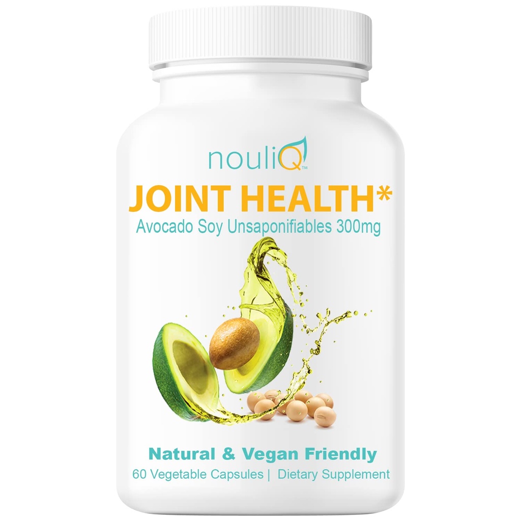 Natural & Vegan- Friendly Joint Health Supplement, Avocado Soy Unsaponifiables 300mg, Non- GMO, Gratis enhver Gluten, Kunstige Farver eller Flavors, Dairy and Shellfish, 60 Day Supply.