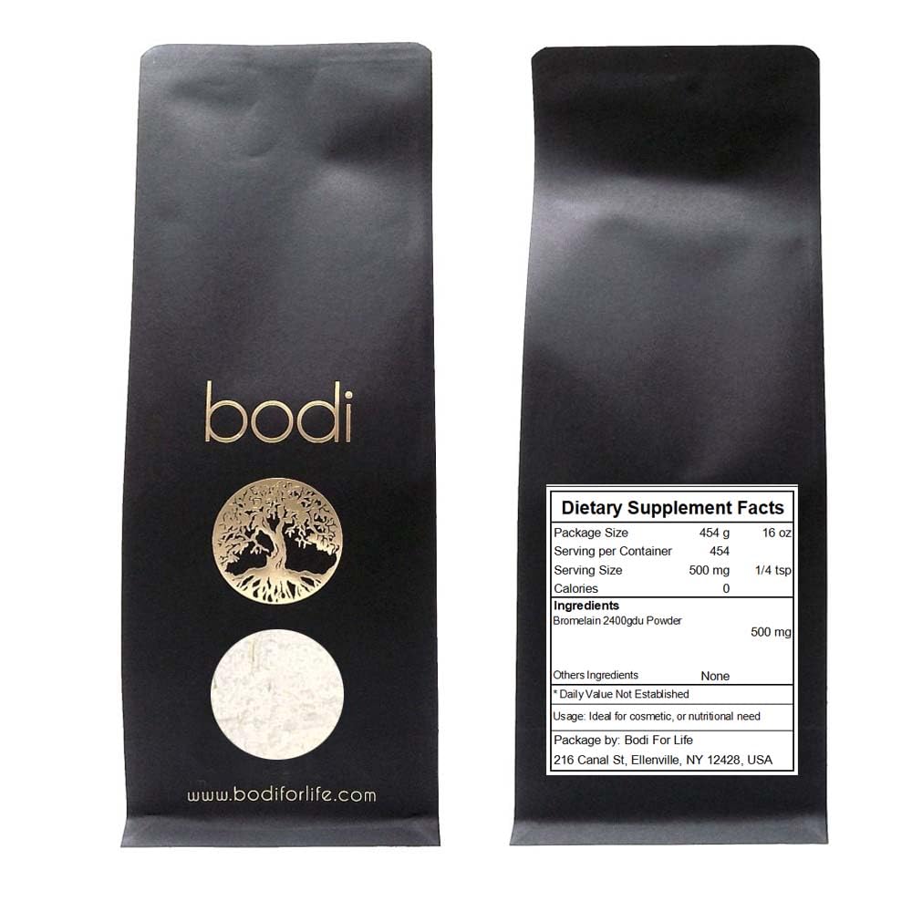 bodi: Bromelain Powder 2400gdu Extract Note 124; 2oz to 5lb