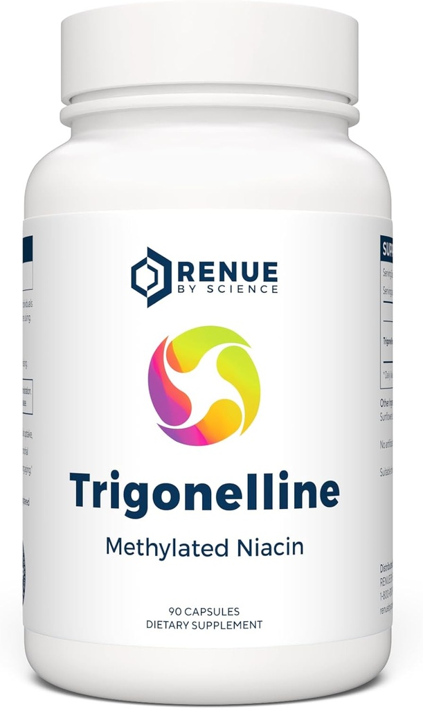 Renue By Science Trigonellin Note 124; High Strength Trigonellin TRG Metyleret Niacin - 250 mg Trigonillin Supplement Kapsler