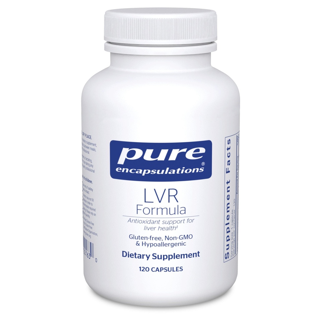 Ren indkapsling LVR Formel 124; Hypoallergent supplement med antioxidant Support for levercellemodel