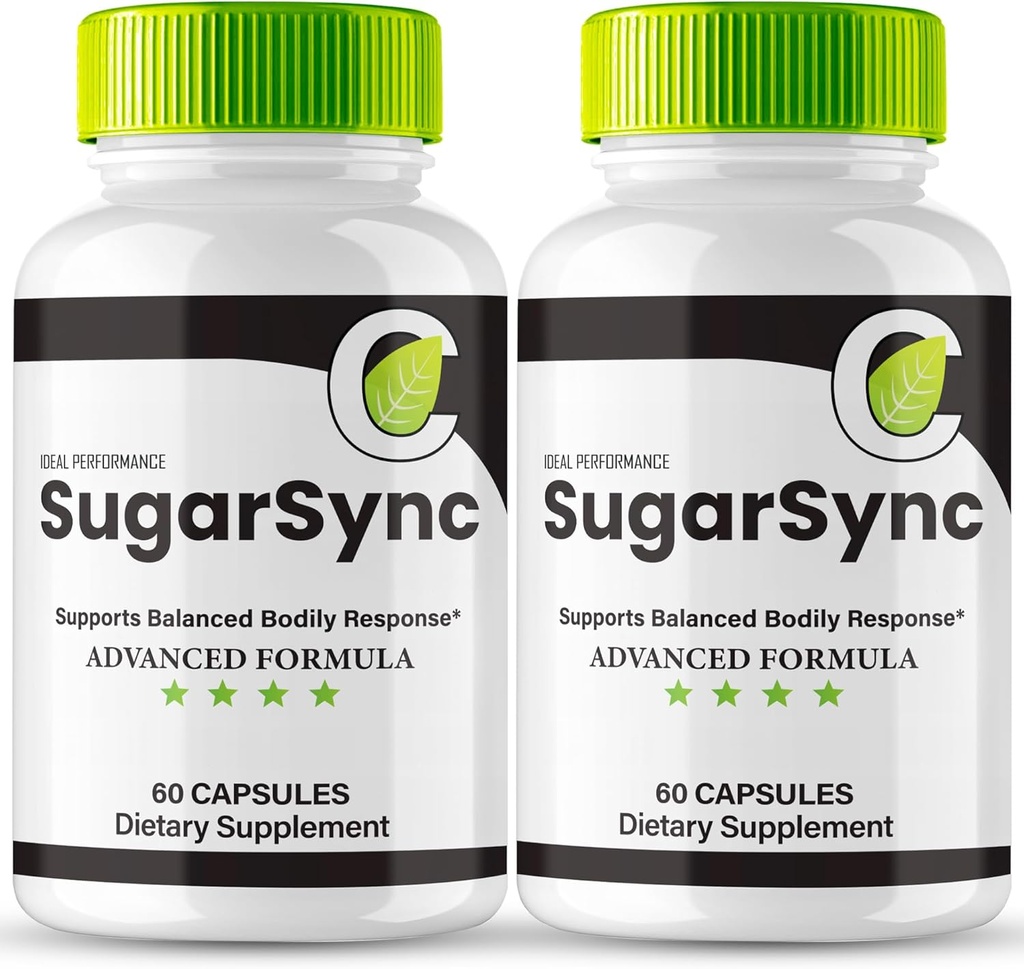 Sugar Sync Capsules, SugarSync Glyco Optimizer Supplement, Sugar Sync Joint Optimizer - Maksimal styrke, Sugar Sync Gluco Cleanse Detox Advanced Formel, SugarSync Glycol Anmeldelser (2 Pack)