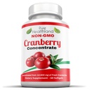 Non- GMO Tranebær Koncentreret fra 12,600 mg - Triple Strength Softels - Let at synke piller til mænd og kvinder, 1 flaske