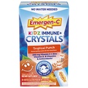 Emergen- C Kidz immunPlus krystaller, On- The- Go immunforsvar supplement med C-vitamin, D-vitamin, B-vitaminer, zink og mangan, Tropical Punch, Tilbage til skolen Essentials - 28 Stick Packs