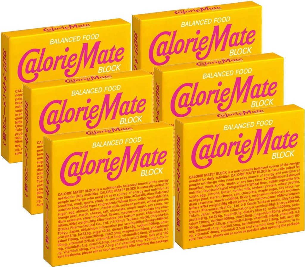 Otsuka Calorie Mate Balanced Food Maple 2,82oz / 80g (6 Pack)