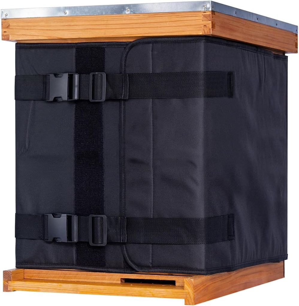MayBee Winter Bee Hive Wrap til 10 og 8 Frame Beestades, 600D Oxford Cloth Justerbar Beehive Wrap til 2 Deep Hive Boxes, Vandtæt, vindtæt, Letvægts, Genanvendelig, 76,8 "x 18.1"
