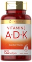 Carlyle Vitamin ADK er 124; 150 Softgels er 124; ikke-GMO, Gluten Free Dietary Supplement