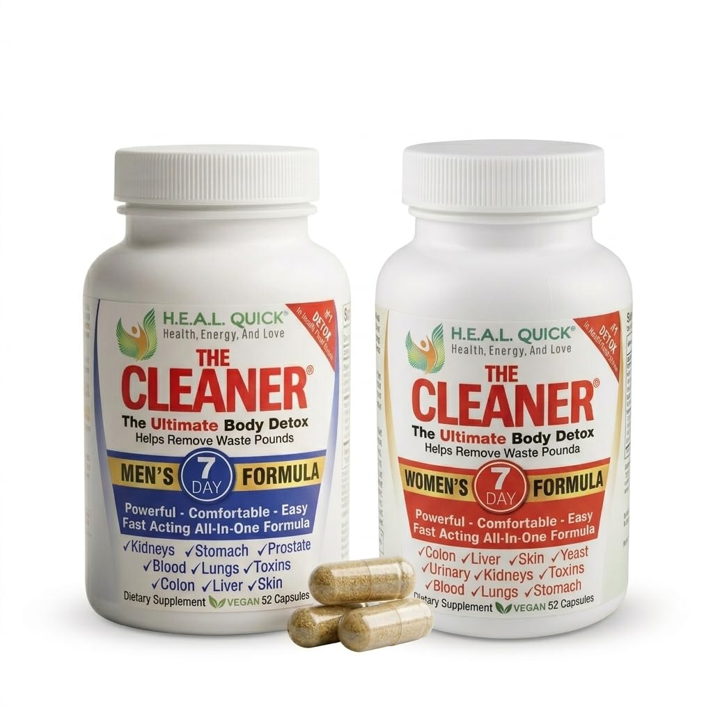 CenturySystemsBrand Renere, 2 Pack Bundle, 7 dages kvinders Formel og 7 dages mænds Formel, Ultimate Body Detox, 52 kapsler Hver