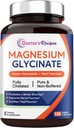 Lægens opskrifter Magnesium Glycinat, Chelated & Non Buffered, Højt Absorberbare, for børn og voksne, for afslapning & søvn, Non GMO, 120 Vegan Caps