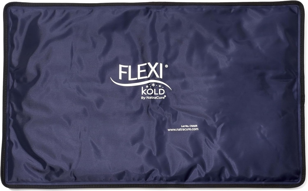 FlexiKold Extra Large Gel Soft Fleksibel Ice Pack til skadedyr - Ice Compress, Ice Pad, & Flad Ice Wrap til Post Kirurgi for Skader af Skulder, HIPS & Full Back - XL - Oversize 13 "x 21.5"