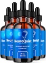 (5 Pack) NeuroQuiet Drops - Officiel NeuroQuiet Daily Hearing Support All Natural Clean Liquid Advanced Formel for Ear Health, Auditive Clarity & Indre Øre Balance Anmeldelser, 5 flasker til 5 måneder