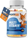 Kids Multivitamin Gummies - Non-GMO, Gluten- Free, Vegan Multivitamin Gummies w / C-vitamin, B3, B5, B6, B12, Zink 100 Greve, 1 Pack - Fruity Toddler Teen Gummy Vitamin til børn og voksne