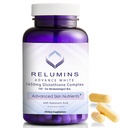 Reluminer 1650mg L- Glutathione Complex med Hyaluronsyre, Alpha Lipoic Acid, Rose HIPS, Vitamin E & Riboflavin - Antioxidant Support, Perfekt til opnåelse af en ferie glød, Lavet i USA - 90 Kapsler