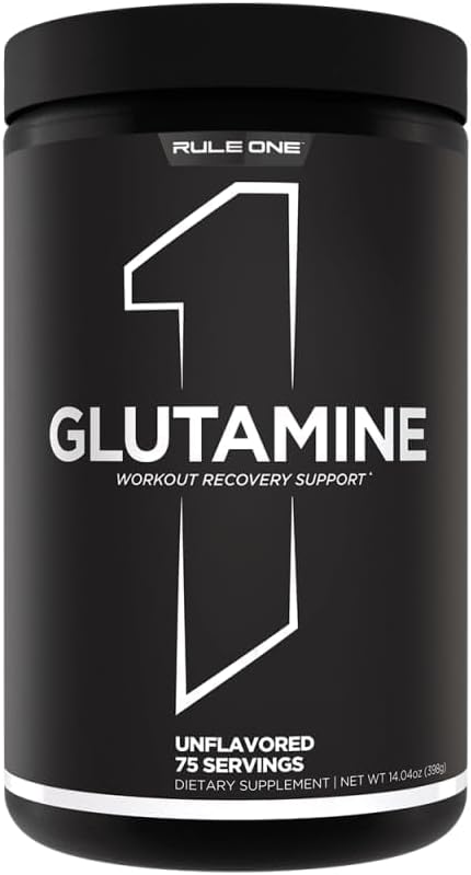 R1 Glutamin 75 Serv Unflavored, 375 Gram