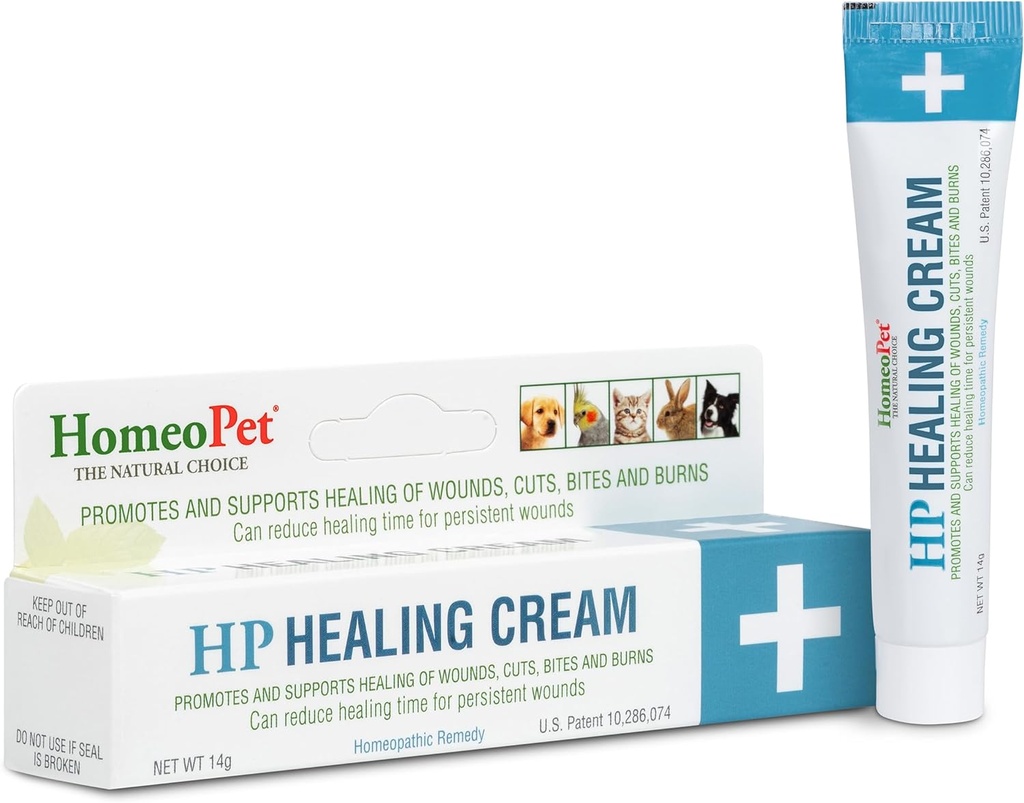 HomeoPet HP Healing Cream, Safe and Natural Skin- Healing Salve til katte og hunde, 14 Bedste