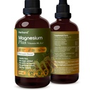 Magnesium Plus Ananasflaske - Magnesiumcitrat, Glycinat / L- threonat & vitamin B6, D, C / flydende dråber Supplement 4 fl oz - Avanceret kompleks - 90-dages forsyning