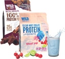 WILD SAMFUND Clear Isolate + Whey Koncentrat Super Combo - Rocket Pop Clear Whey + Hollandsk Chocolate Whey Koncentrat