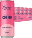 Recess Zero Proof Craft Mocktails, Alkohol gratis drikkevarer, med Adaptogens, Non- Alkoholic Beverage Erstatning, Mixer, Celebration, Party, (Classic Cosmo, 12oz, Pack of 12)