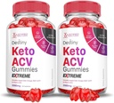 Justified Laboratories (2 Pack Destiny Keto ACV Gummies Extreme 2000MG Destiny Keto Gummies Advanced Formel Apple Cider Vinagar med Pomegranate Beet Juice Powder B12 Vegan Non GMO 120 Gummys