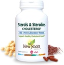 NY ROOTS HERBAL Plant Steroler og Steroliner supplement med økologiske hørfrø Budd124; Stanoler eller Phytosteroler til Cholesterol Support med Kilde til Omega- 3s (120 Softels)